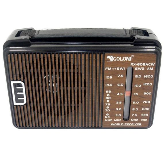 Радіоприймач GOLON RX-608 всехвильовий на батарейках + підтримка USB/microSD/MP3/WMA | Зображення 3