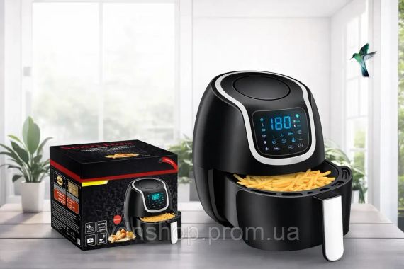 Воздушная фритюрница с кнопкоми Silver love MK-81-А 1500W, на 8 литров