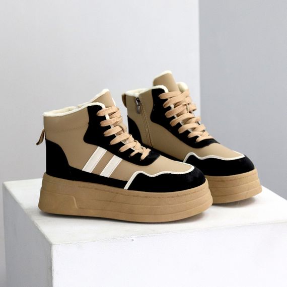 Зимние хайтопы на платформе мультиколор в ассортименте | Зображення 3