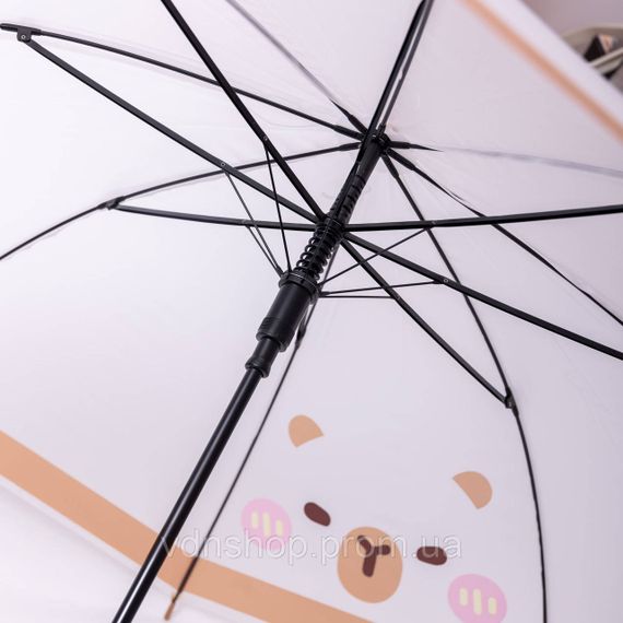 Классический зонт-трость полуавтомат из полиэстера 8 спиц диаметр 92 см HP-23-10 | Зображення 1