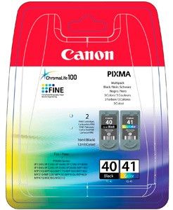 Комплект Canon No.40: Картридж Canon PG-40Bk/CL-41 цв. Multi Pack (0615B043)