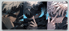 Игровая поверхность для мышки с Аниме принтом "Магическая битва/Jujutsu Kaisen" Сатору Годжо 800*300*3 мм 0311