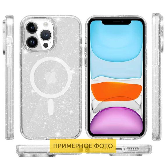 Чохол TPU Galaxy Sparkle (MagFit) для Apple iPhone 16 Plus (6.7") | Зображення 1