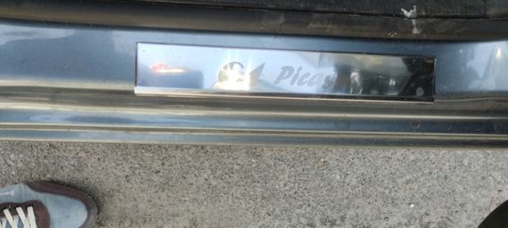 Накладки на пороги Carmos (4 шт, нерж.) для Citroen C-4 Picasso 2013-2024 гг | Зображення 3