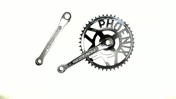 Зірка велосипедна (передня) 44T (+2 шатуна L — 170 mm, під коло, хром) DS