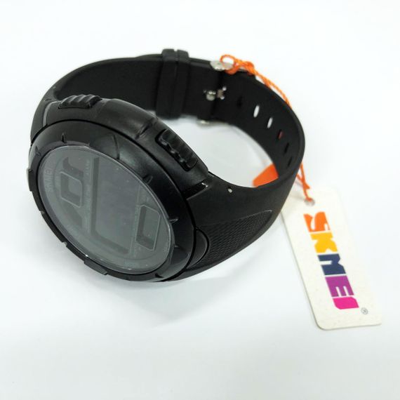 Годинник наручний чоловічий SKMEI 1656BK BLACK, водостійкий тактичний годинник. Колір: чорний | Зображення 8