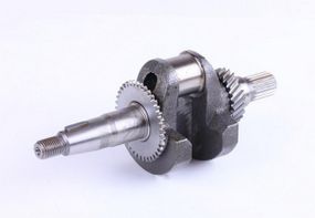 Колінвал м/б 168F/170F (6,5/7Hp) (під шліци) (з шестернями) для двигуна з знижувальним редуктором