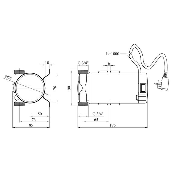 Насос для підвищення тиску Agua W15G-10 (CV035098) | Зображення 1