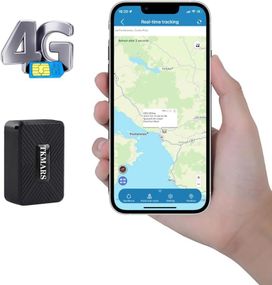GPS мини трекер 4G с магнитным креплением 1500 mAh отслеживание авто/багажа с приложением антивор портативный