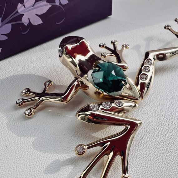 Колекційна фігурка зі стразами Frog 11 см | Зображення 2