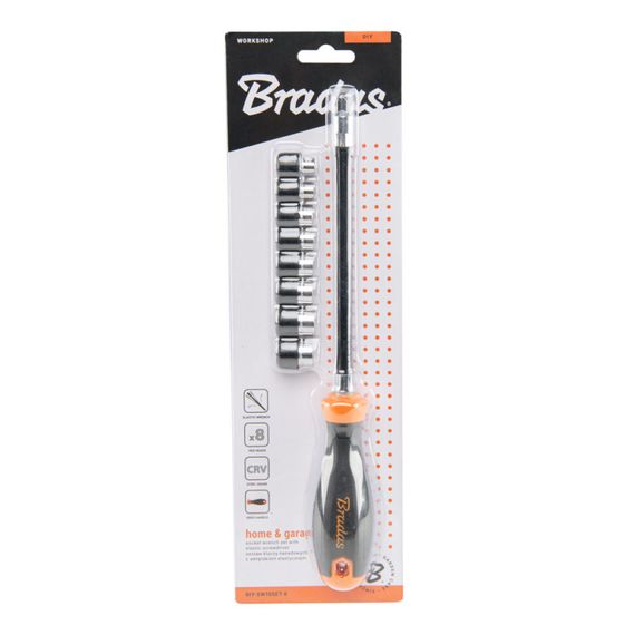 Гнучкий торцевий ключ Bradas HOME & GARAGE набір 5-12/270 мм DIY-SW10SET-E | Зображення 1