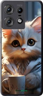 Чохол на Motorola Edge 50 Pro 5G Білий кіт "5646u-3710-2448"