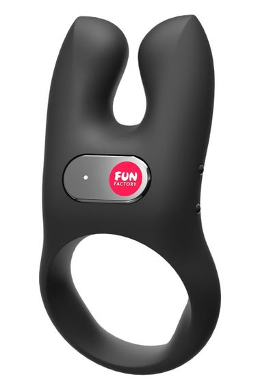 Ерекційне віброкільце Fun Factory Nos чорне, 8 см Sex Aura