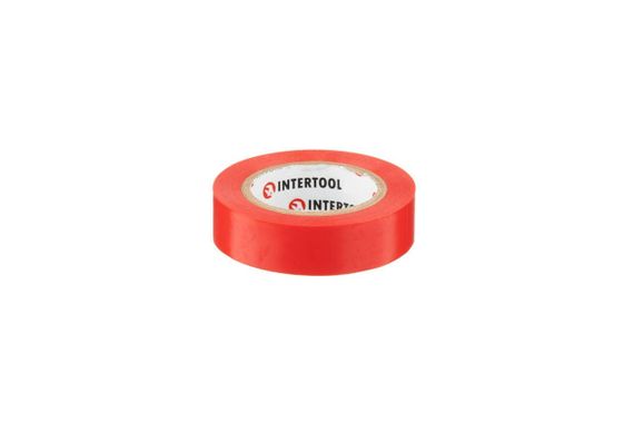 Лента изоляционная Intertool - 10 м x 17 x 0,15 мм красная (IT-0030)