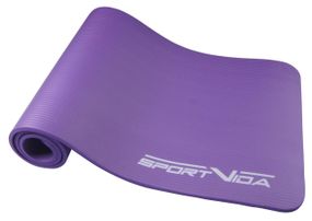 Килимок (мат) для йоги та фітнесу SportVida NBR 1 см SV-HK0068 Violet