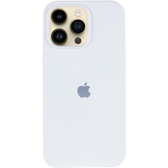 Чохол Silicone Case (AA) Logo with MagSafe для Apple iPhone 14 Pro (6.1") Білий / White | Зображення 1