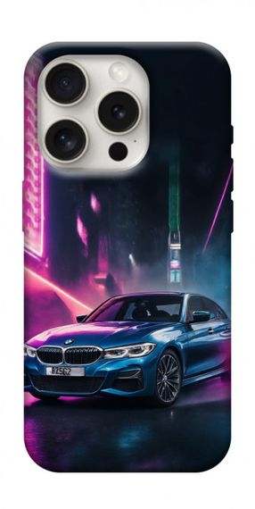 Чохол з картинкою Неонове BMW для Apple iPhone 16 Pro (6.3")