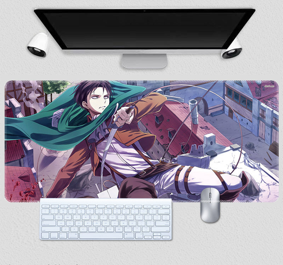 Игровая поверхность для мышки с Аниме принтом "Атака Титанов / Attack on Titan" 800*300*3 мм 0641