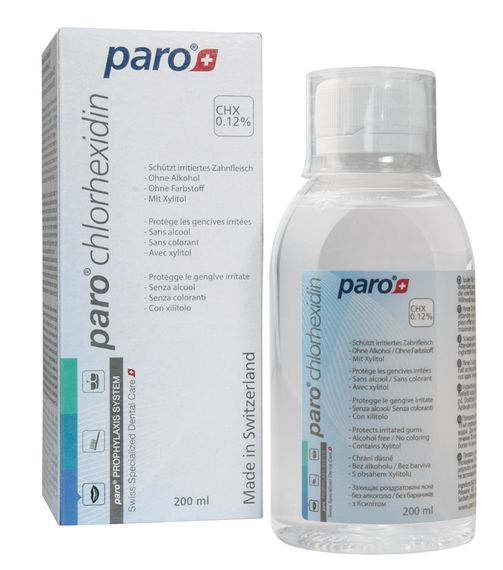 Ополіскувач для порожнини рота paro® CHLORHEXIDIN з хлоргексидіном, 200 мл