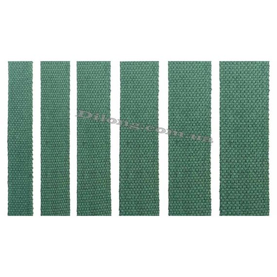 Бавовняна тасьма ЛХЗ-30, 30 мм, зелена (ціна за 1 м) | Зображення 2
