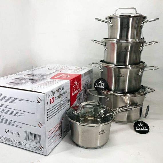 Набір посуду 10 предметів UF-187 ASTRA A-2310 | Зображення 4