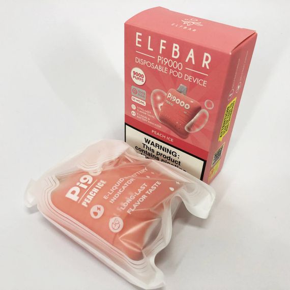Elf Bar Pi9000 смак Персик (Peach Ice) (ws51411-7) | Зображення 5