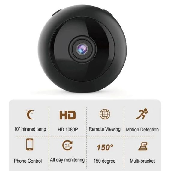 Міні Wi-Fi камера Wsdcam W8 — 1080P Full HD, нічне бачення, датчик руху | Зображення 3