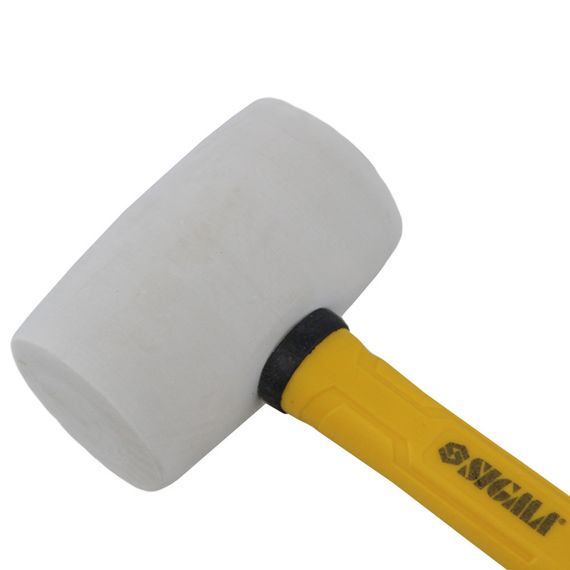 Киянка резиновая Sigma 450 г фибергласовая рукоятка. белая (4317301) | Зображення 1