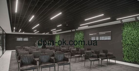 Пластінчата рейка для екранної стелі типу жалюзі , колір антрацит | Зображення 2