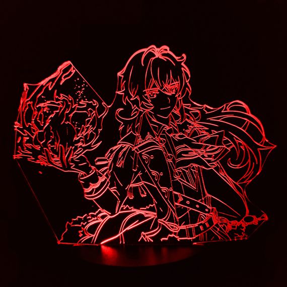 Акриловый светильник-ночник Дилюк 2 красный tty-n001299