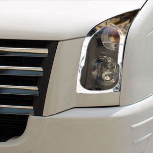 Накладка на фары (2 шт, нерж) для Volkswagen Crafter 2006-2017 гг | Зображення 2