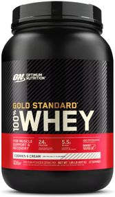 Протеин Optimum Gold Standard 100% Whey 908 g (Cookies cream)