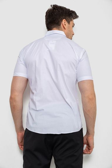 Рубашка мужская однотонная, цвет белый, 214R7003-5 | Зображення 3