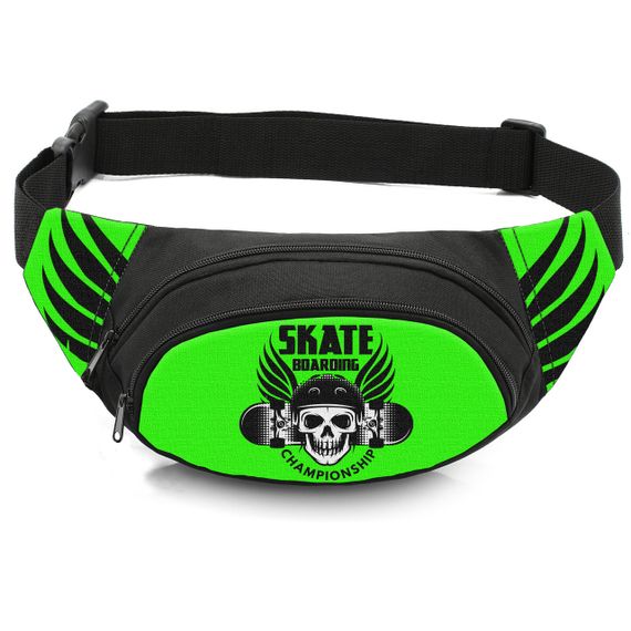 Сумка-бананка дитяча з принтом Скейтбординг поясна сумка для хлопчика (4605)
