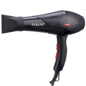 Фен профессиональный для укладки волос 4 температурных режима и 2 режима мощности 2300Вт SOKANY HS-3890 Черный