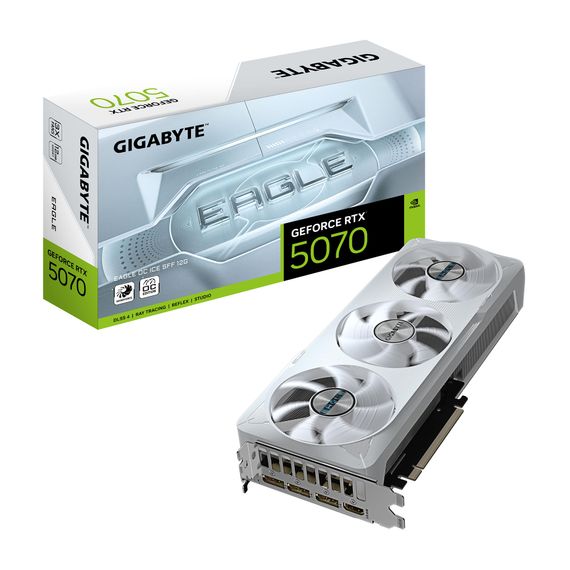 Видеокарта GIGABYTE GeForce RTX 5070 12GB GDDR7 EAGLE OC ICE GV-N5070EAGLEOC_ICE-12GD | Зображення 9