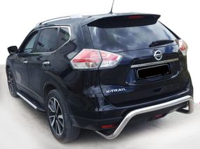 Задняя защита AK007 (2 шт, нерж.) для Nissan X-trail T32/Rogue 2014-2021 гг