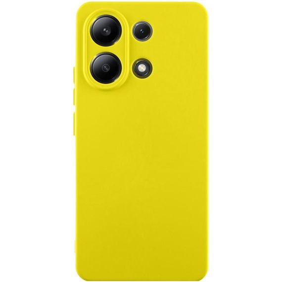 Чохол TPU GETMAN Liquid Silk Full Camera для Xiaomi Redmi Note 13 4G Жовтий / Flash