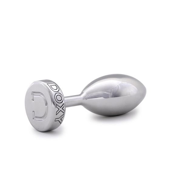 Металева анальна пробка DOXY Butt Plug SMOOTH, гладенька, діаметр 3,3 см | Зображення 1