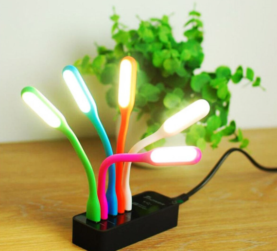 Портативний гнучкий usb світильник USB Led Light (з трьома лампочками) | Зображення 1
