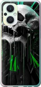 Чехол на Oppo Reno8 Lite Череп-часы "4100u-2755-17620"