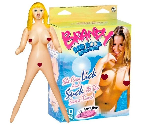 Секс лялька надувна реалістична з великим грудьми та 3D-обличчям Brandy Big Boob Love Doll, три отворів sexstyle