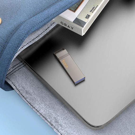 Флеш-накопитель Hoco UD13 USB 3.2 — 256GB, серый | Зображення 4