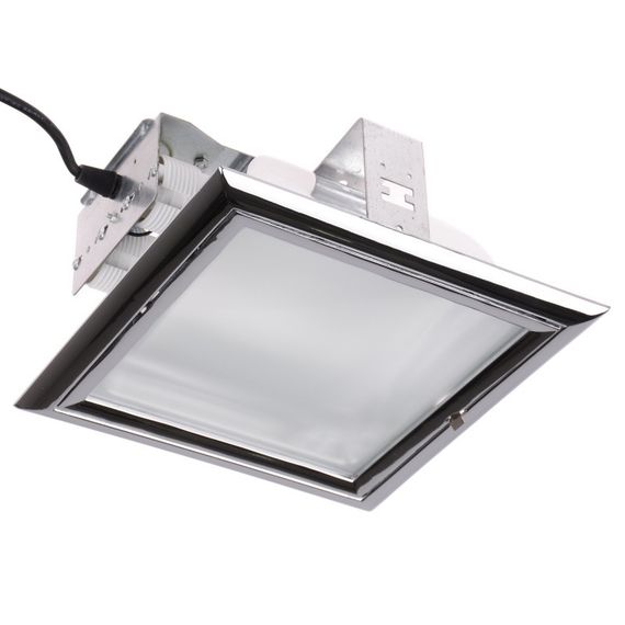 Світильник стельовий врізний DL-10W/2x26W CHR/101 634 0103 SQR