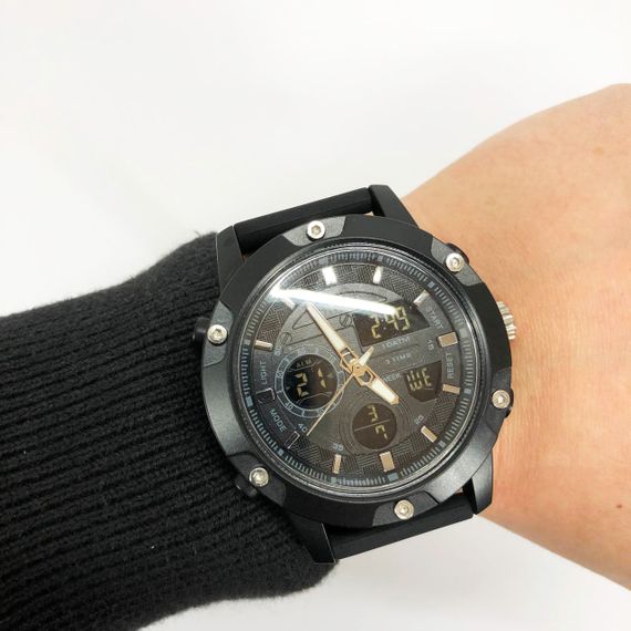 Військовий годинник з секундоміром SKMEI, Чоловічий годинник із пластиковим ремінцем QX-13 | Зображення 7