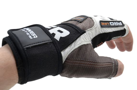 Рукавички для фітнесу Power System PS-2700 No Compromise Grey/White M | Зображення 1