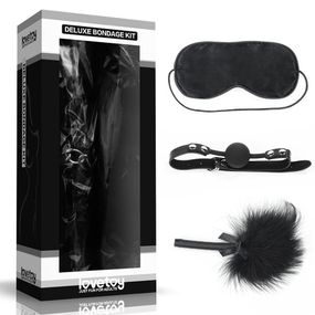 Набір БДСМ - Deluxe Bondage Kit (маска, кляп, пір'їнка) Sex Aura