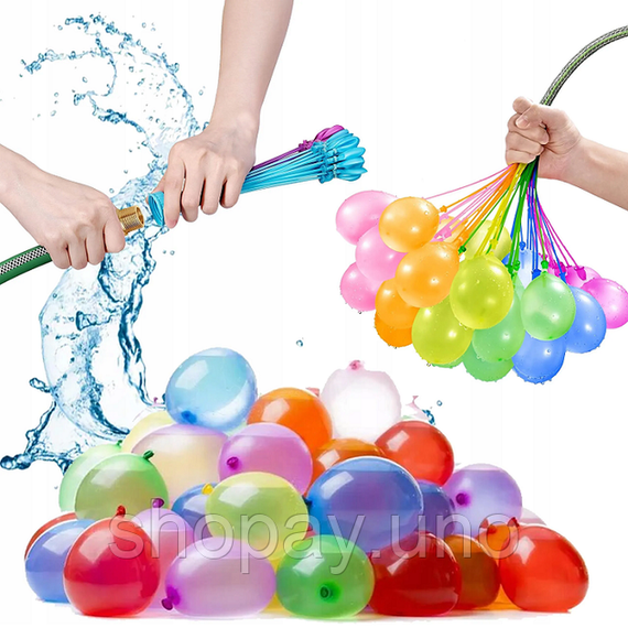 Водяні кульки бомбочки для водних битв Happy Baby Balloons 111 кульок | Зображення 4