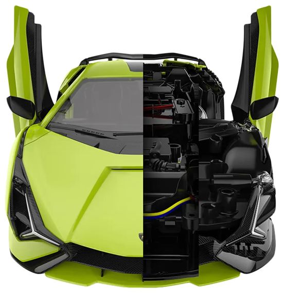 Машинка-конструктор Rastar Lamborghini Sian 1:18. Зелений | Зображення 5