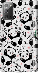 Чохол на Samsung Galaxy Note 20 Панди "4318m-2036-2448"